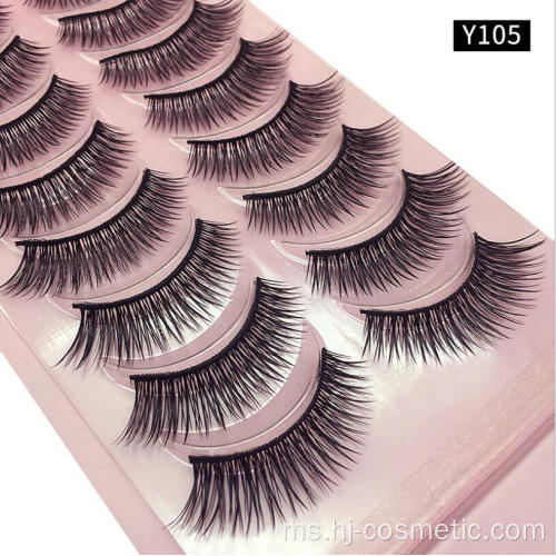 3d Silk Fiber Eyelashes palsu 10 pasang